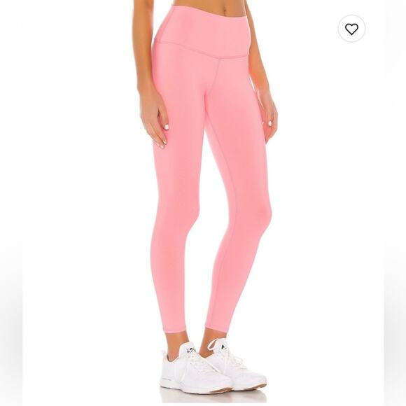 ALO Yoga Pants - Alo Yoga Women's 7/8 High-Waist Airbrush Leggings Pink Sz S